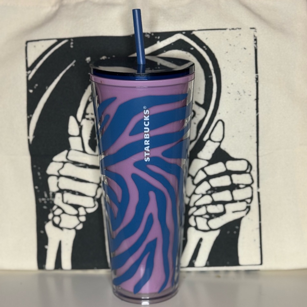 Starbucks Vibrant Blue and Purple Tumbler